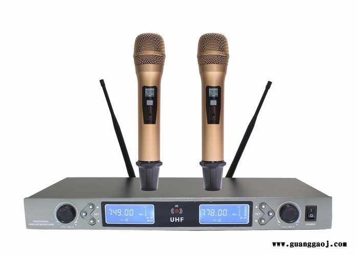 百思特 特价专业无线话筒性价比**BT-8000/BT-8000U段一拖二手持