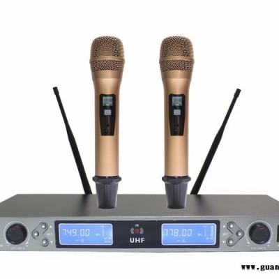 百思特 特价专业无线话筒性价比**BT-8000/BT-8000U段一拖二手持