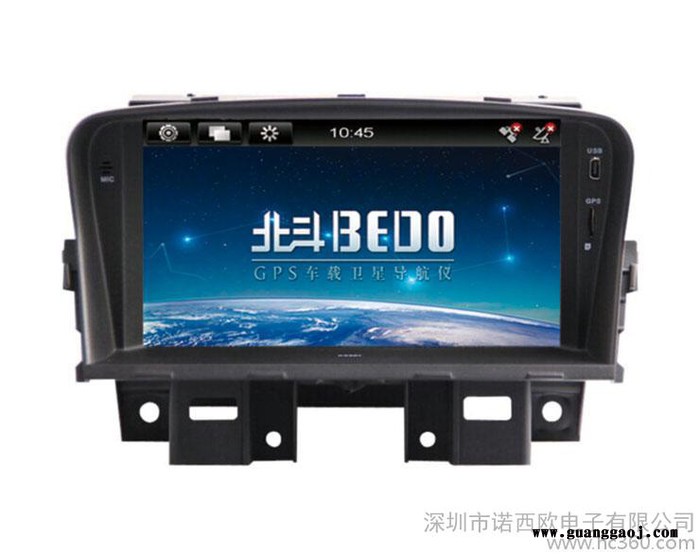 **雪佛兰科鲁兹车载1080p高清DVD无碟GPS导航仪一体机