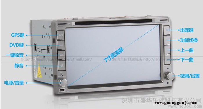 供应乐旅荣威W5专车专用车载DVD导航厂家一体机/GPS导航仪图3