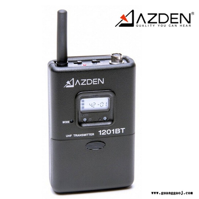 Azden 阿兹丹 201SIT=1201URX/Si接收机+1201BT 影视话筒录音  1.1对采访麦克风图3