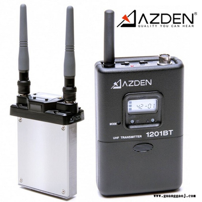 Azden 阿兹丹 201SIT=1201URX/Si接收机+1201BT 影视话筒录音  1.1对采访麦克风图5