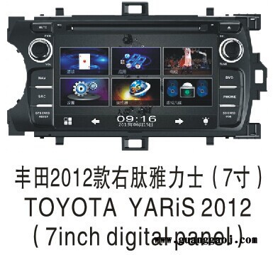 GPS导航   丰田2012款右肽雅力士 2012款丰田卡罗拉dvd导航一体机 蓝牙电话图2