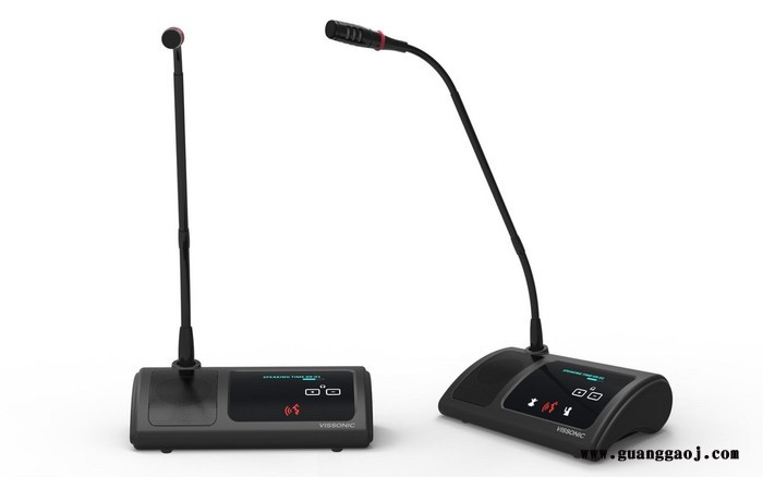 供应 VISSONIC议朗无线麦克风 数字会议 5G WIFI 主席/代表单元 签到 讨论  易安装 黑色