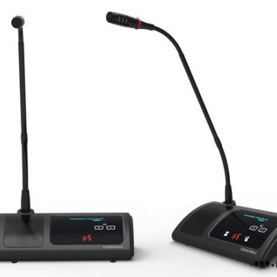 供应 VISSONIC议朗无线麦克风 数字会议 5G WIFI 主席/代表单元 签到 讨论  易安装 黑色
