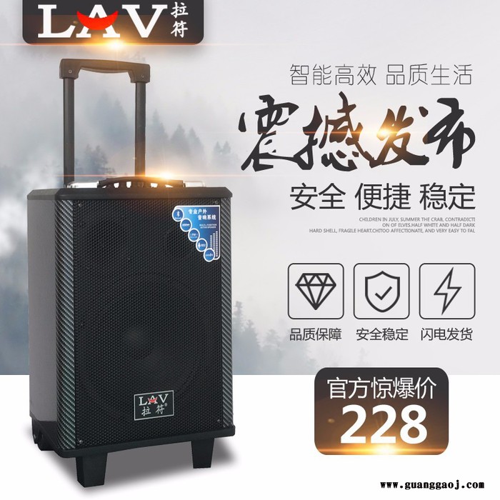 拉符PA-805D广场舞音箱 跑江湖夜市地摊移动充电无线话筒拉杆音响扩音机图5
