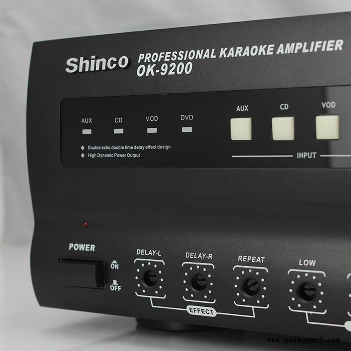 Shinco/新科 OK-9200专业舞台 KTV功放机4通道 大功率功放器支持USB插卡家庭套装功放