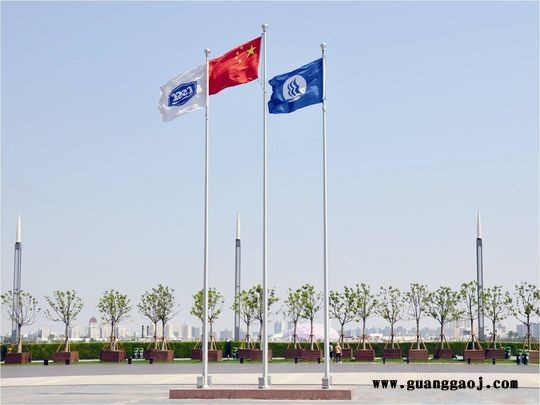 长沙市不锈钢广告旗杆生产厂家批发 长沙市旗杆生产安装
