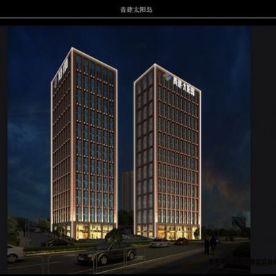 青岛夜景 道路照明楼体景观亮化