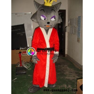 各种尺寸红太狼形象卡通人偶服装、红太狼人偶服装