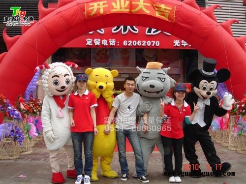 各种卡通形象人偶服装、参加商业活动的卡通人偶