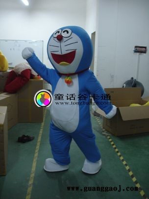 机器猫形象人偶服装、哆啦a梦卡通形象人偶服饰
