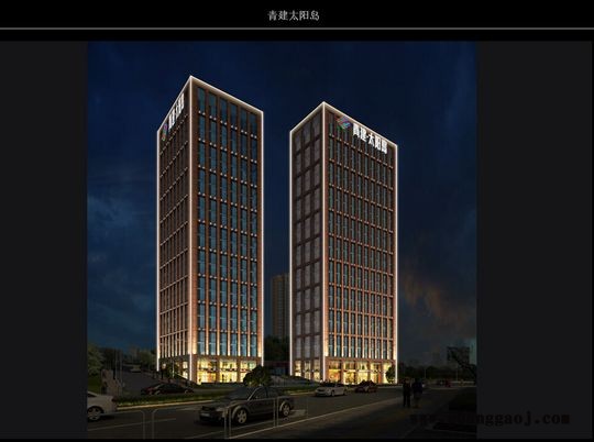 青岛夜景亮化，室外楼体亮化，路灯