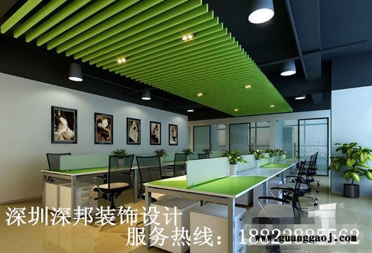 宝安写字楼装修 办公室设计 办公室隔墙 展厅装饰设计