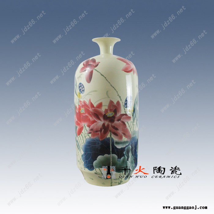千火陶瓷 花瓶定制  陶瓷礼品定制厂家 礼品瓷定制图2