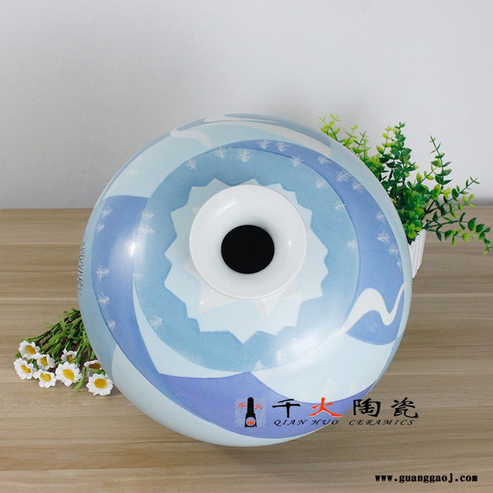 开业礼品陶瓷花瓶定做厂家 开业礼品瓷图2