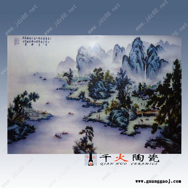 礼品陶瓷板画定制价格  景德镇礼品定制厂家图5