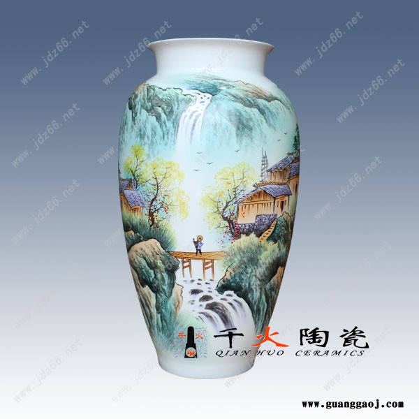 千火陶瓷 陶瓷礼品花瓶 企业礼品瓷专业定制图1