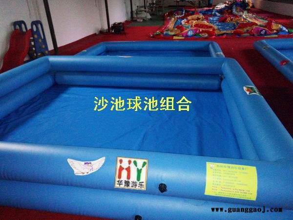 华豫儿童游乐玩具决明子沙滩乐园，充气钓鱼池，充气沙滩乐园，充气沙床，广告充气沙池，沙滩气包，充气球池，加厚充气沙滩池批发图6