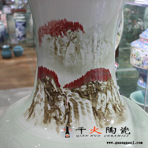 定制开业礼品大花瓶在上面加字 定制开业大花瓶图4