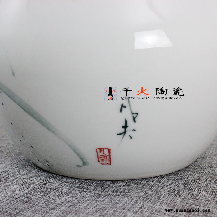 千火陶瓷陶瓷礼品定制 礼品花瓶订制 老人寿诞礼品花瓶定做 礼品花瓶定制图3