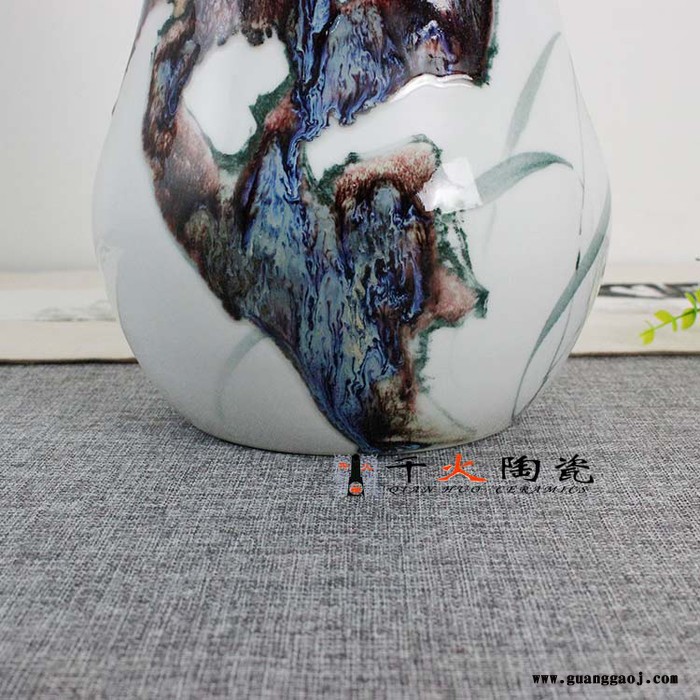 千火陶瓷陶瓷礼品定制 礼品花瓶订制 老人寿诞礼品花瓶定做 礼品花瓶定制图4