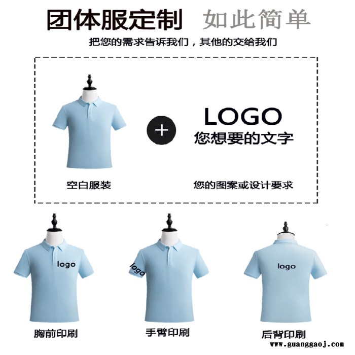 惠州Polo衫定制 工作服 广告衫 印logo 厂服图4