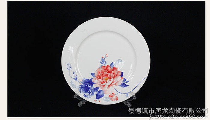 千火陶瓷 馈赠礼品碗盘 定做餐盘碗印字 年会礼品餐具定制图4