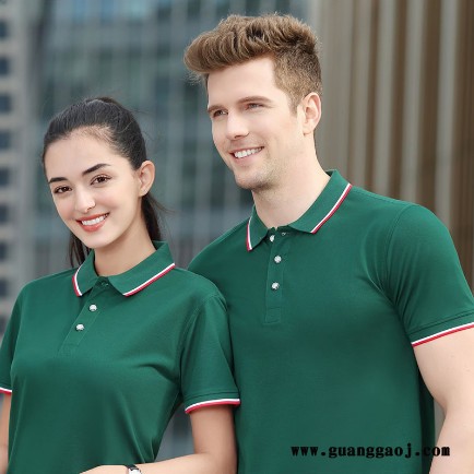 订做工作服 商务POLO衫定制 夏季短袖T恤衫 广告衫 印绣LOGO图3
