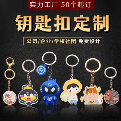 金属钥匙扣圈定制刻字logo个性创意卡通挂件来图订做烤漆滴胶珐琅 欢迎来图定做DIY 金属钥匙扣定制