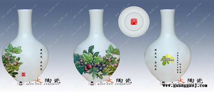 商务礼品定制 景德镇陶瓷花瓶礼品定做厂家图2