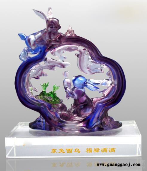 琉璃鼎摆件礼品诚信金鼎礼品定制，琉璃如意地产公司活动纪念品，签约仪式礼品 琉璃鼎礼品图7