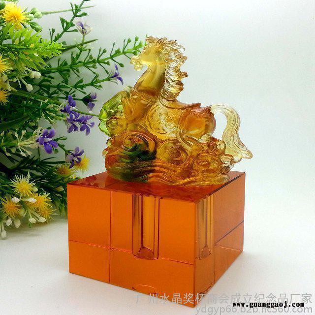 琉璃鼎摆件礼品诚信金鼎礼品定制，琉璃如意地产公司活动纪念品，签约仪式礼品 琉璃鼎礼品图4