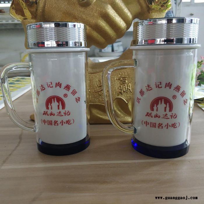 千火陶瓷 定制开业礼品陶瓷保温杯图2