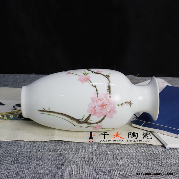 千火陶瓷 礼品花瓶 景德镇陶瓷花瓶专业制作图2