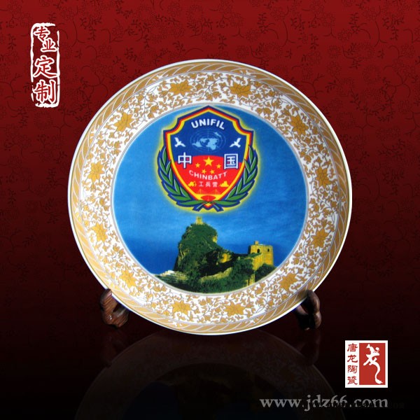 景德镇厂家供应礼品瓷盘 陶瓷盘定制价格图2