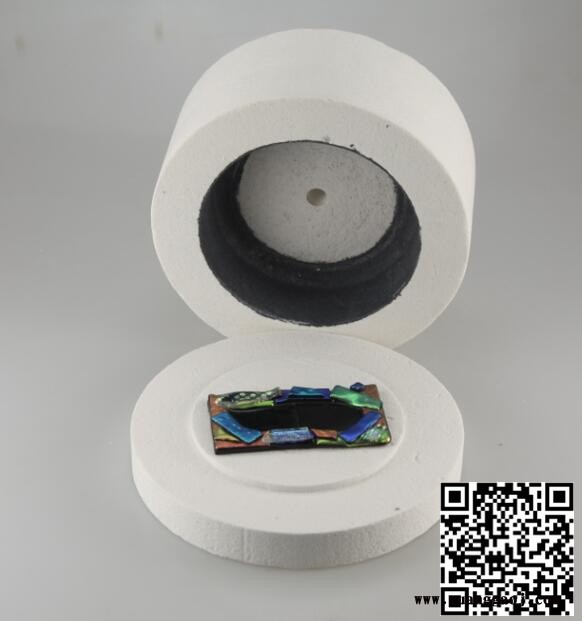 曼德 1707001-2 DIY工具小窑炉加圆衬纸微波窑炉 高温热熔玻璃熔化饰品DIY手工制作窑炉工具配件工具图1