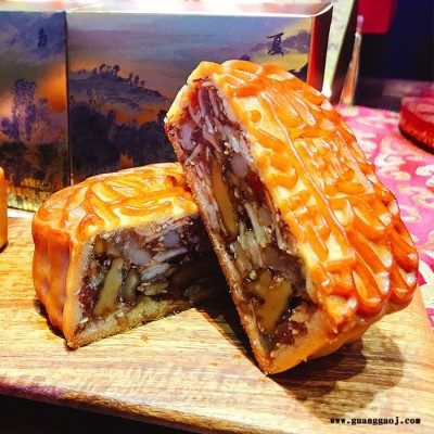 广州酒家 金腿五仁月饼 雅物中秋博饼礼品 礼品定制网平台 团建活动小礼品 加盟广告礼品 MY-JFD-Y-L5-87