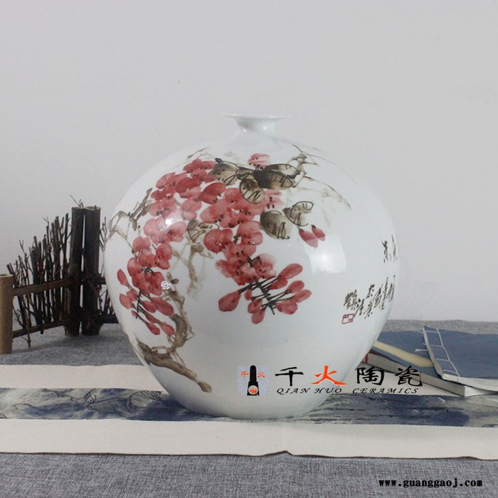 礼品瓷花瓶 景德镇陶瓷礼品专业定制图2