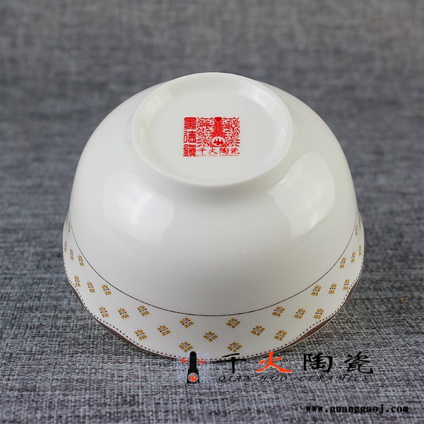 千火陶瓷 礼品套碗定制十件装套碗定制图2
