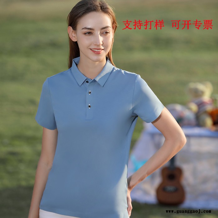 订做工作服 翻领纯色POLO衫 工衣厂服印LOGO 活动服 广告衫图4