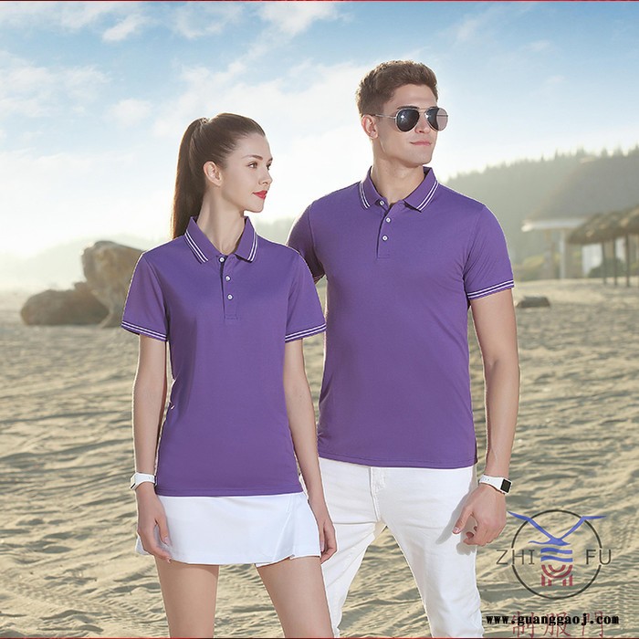 2022夏款POLO衫定制 男女翻领上衣  男女T桖衫定制 广告衫 工作服定制 丝光棉 宽松纯色纯棉短袖上衣