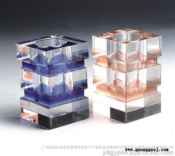 广州水晶笔筒礼品纪念品厂家定制 单位学校活动礼品、同学会纪念品、校友聚会礼品 水晶笔筒定制图3