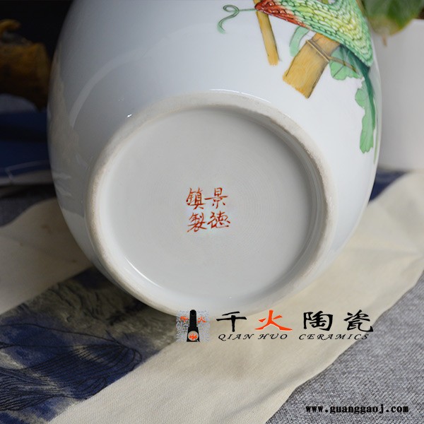 千火陶瓷 陶瓷礼品花瓶订制厂家 陶瓷礼品定制图5