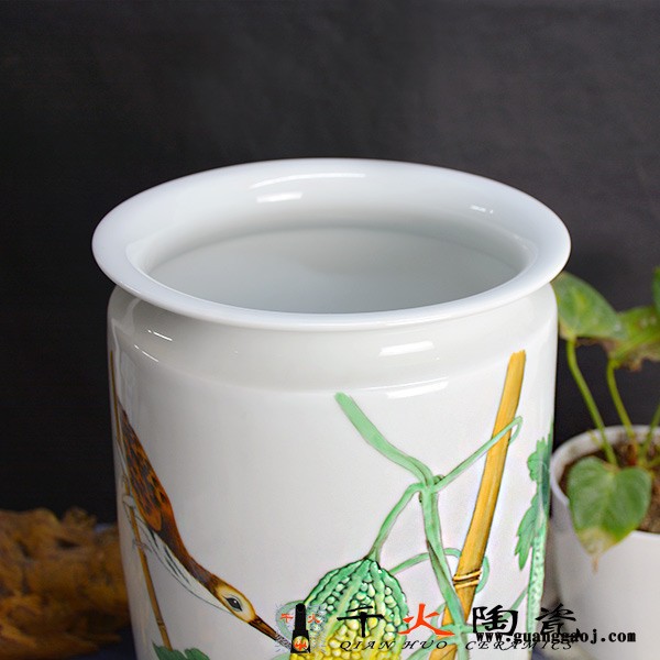 千火陶瓷 陶瓷礼品花瓶订制厂家 陶瓷礼品定制图4