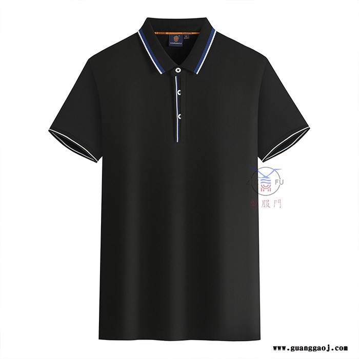 2022夏款POLO衫定制  男女撞边翻领上衣  男女T桖衫定制  广告衫工作服定制 桑蚕丝 宽松纯色纯棉短袖上衣图4