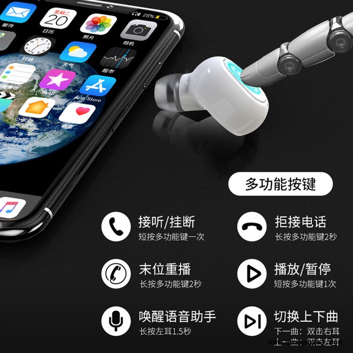 8BK-M789 运动蓝牙耳机便携式蓝牙耳机礼品定制政德技术图4
