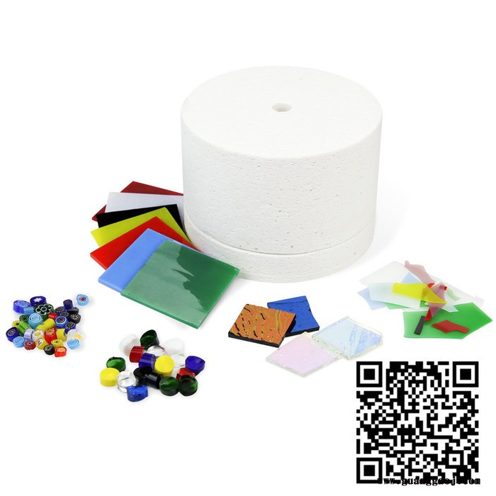 曼德 1707021-6 DIY工具大窑炉6件套热熔玻璃饰品 创意礼品DIY亲子坊微波首饰热熔窑炉配件 贴面机图2