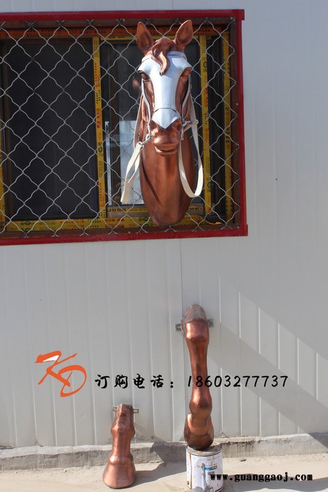 安徽康大雕塑 马头汉白玉雕刻送礼创意时尚工艺礼品摆件图2