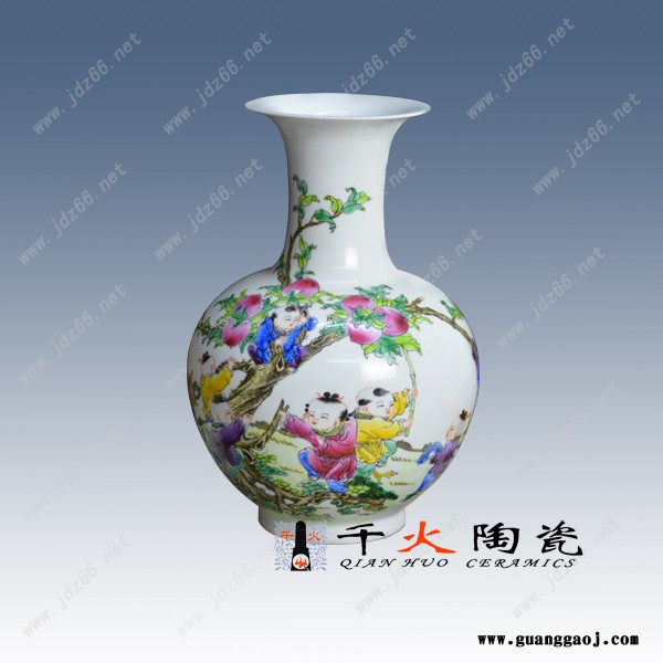简单花瓶礼品瓷 礼品瓷花瓶厂家图2